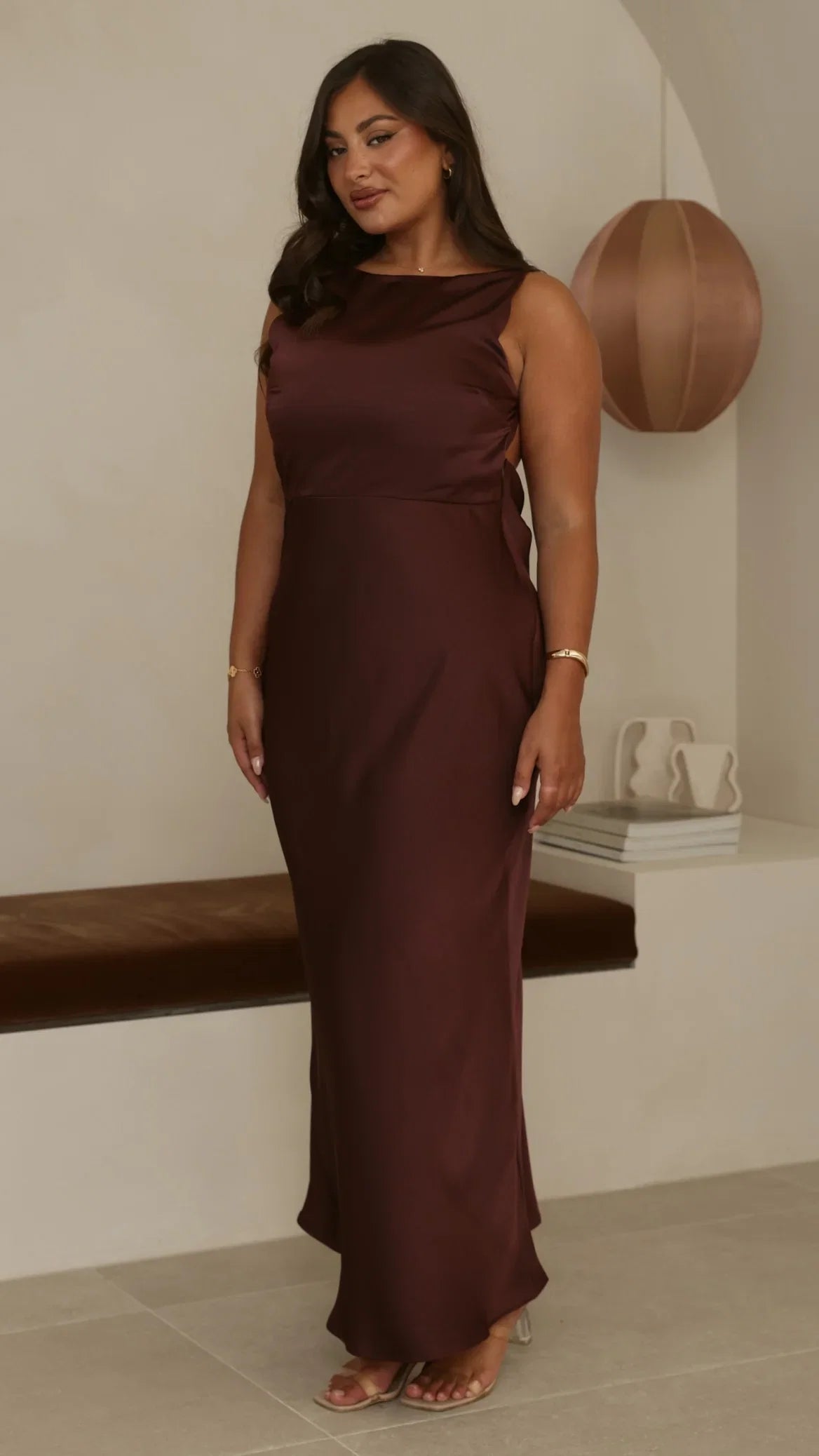 Sia Maxi Dress Chocolate
