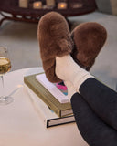 Snowfall Secrets Faux Fur Mules