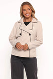 Franklin Cropped Trench Ecru