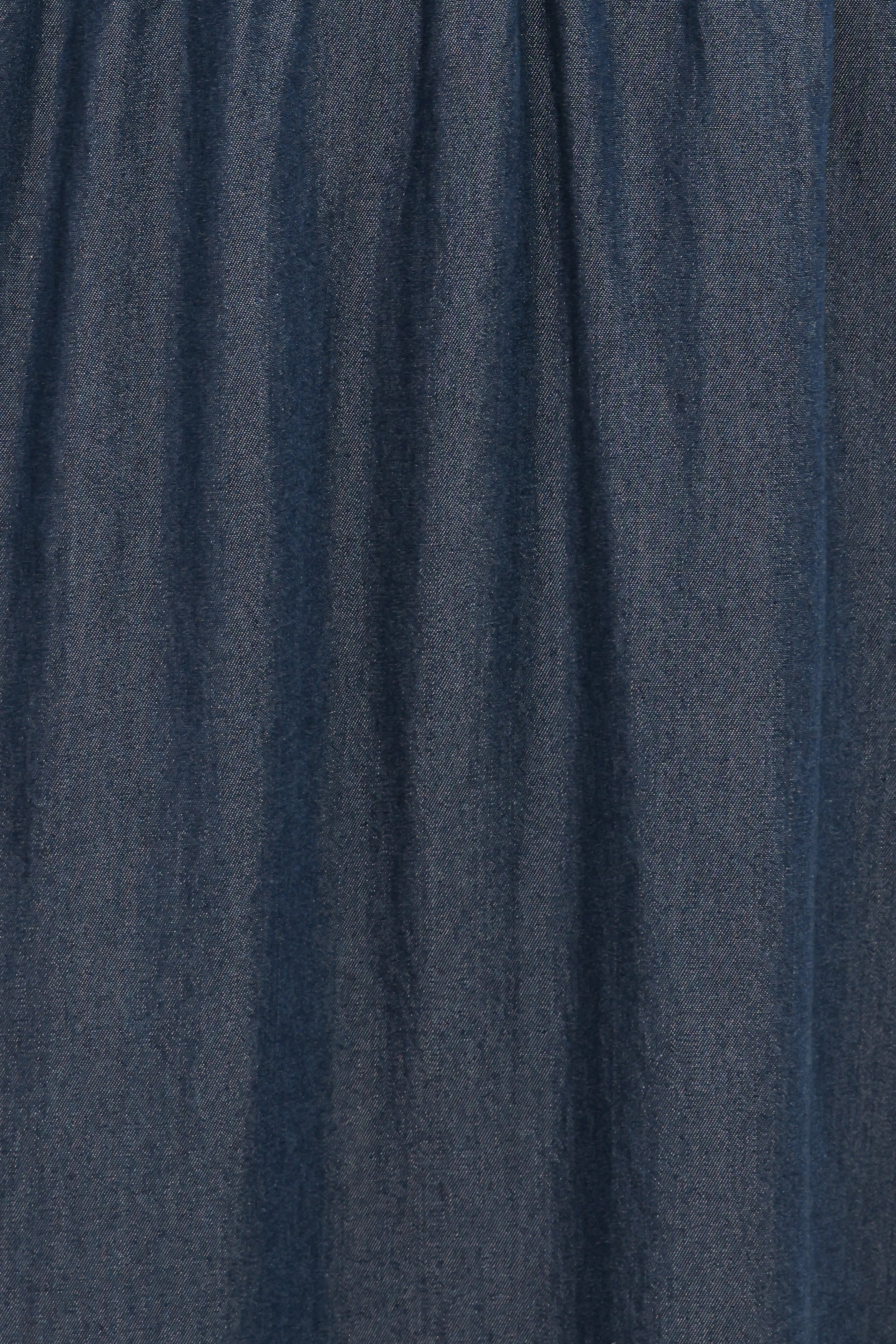Steele Puff Sleeve Midi Dress Dark Denim