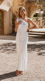 Halle One Shoulder Maxi Dress Ivory