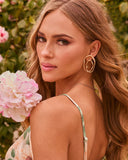 Calene Sculptural Pave Earrings