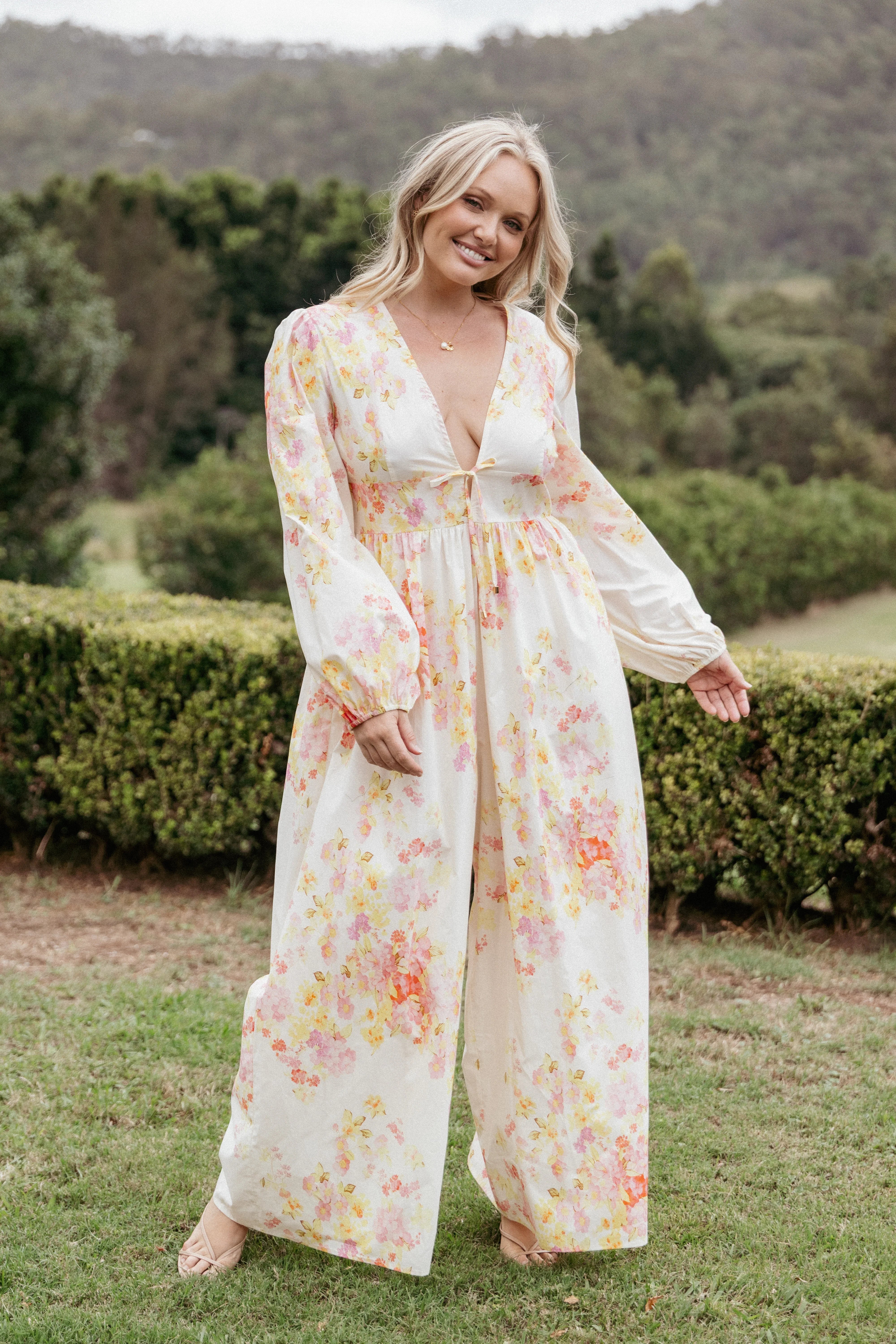 Celestine Jumpsuit Pink Floral