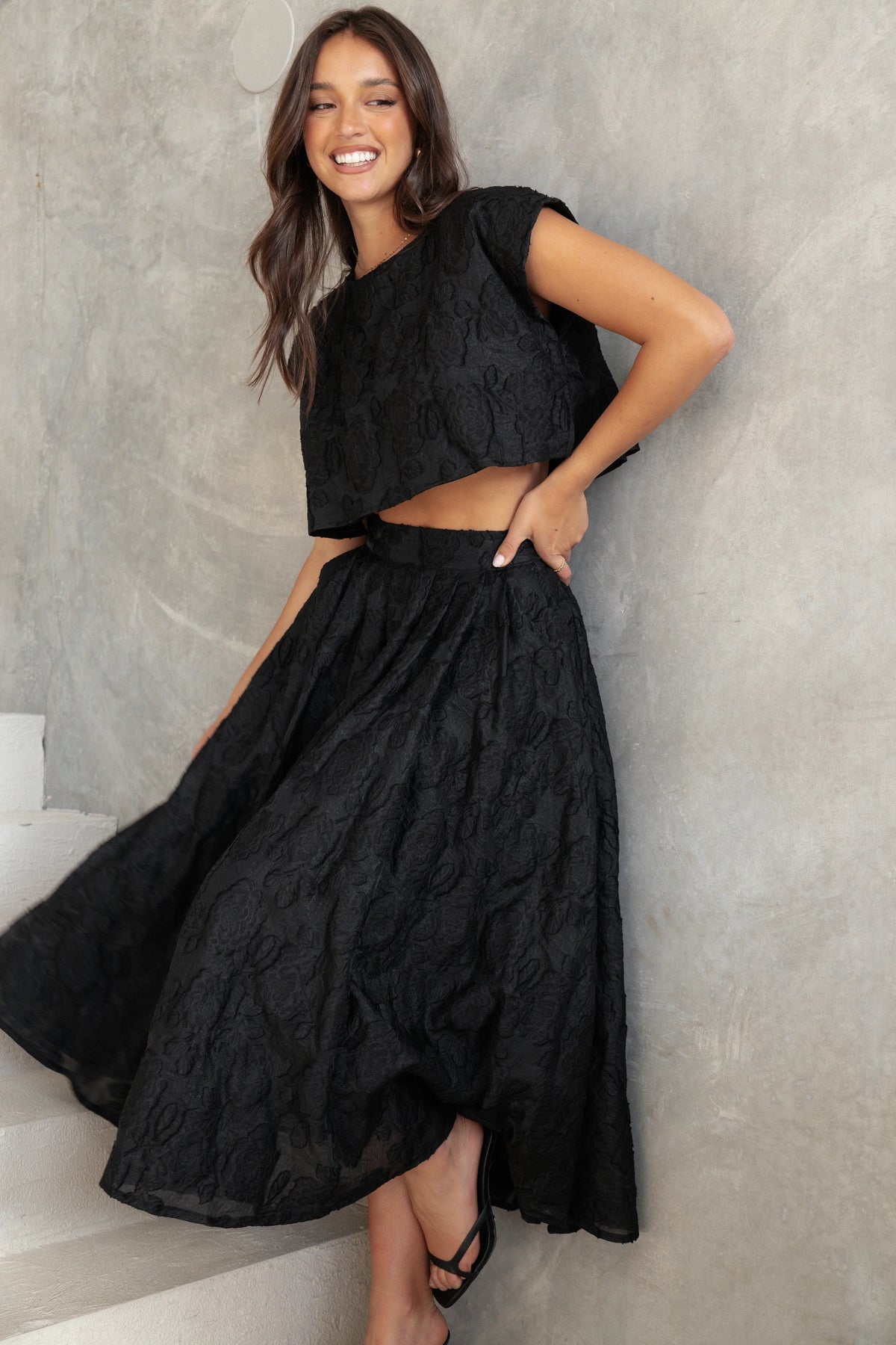 Beckham Two Piece Set Black