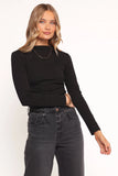 Nissa Long Sleeve Top Black