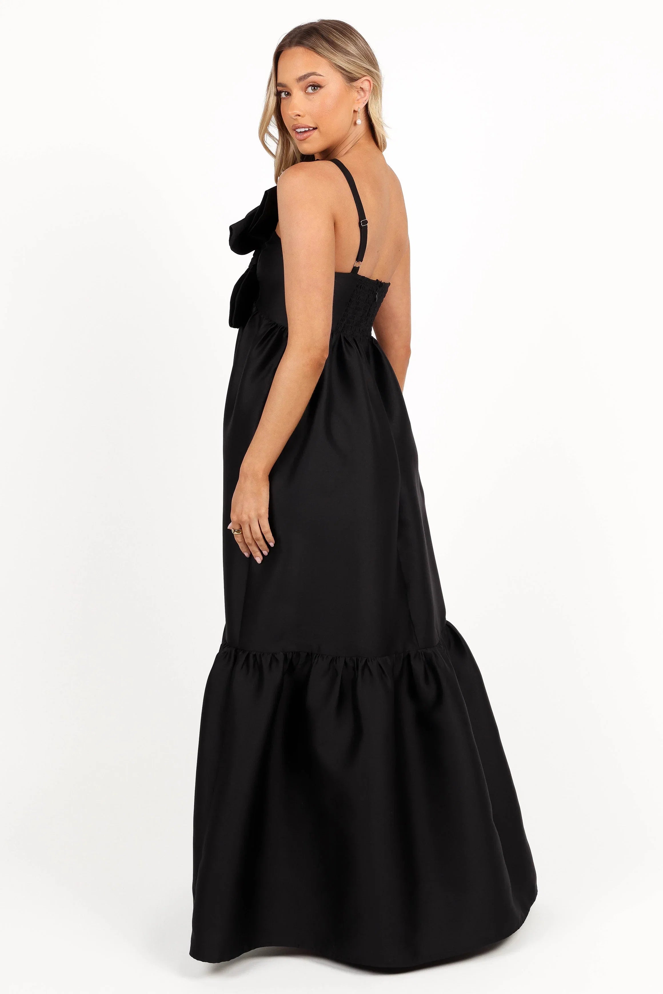 Betina Bow Front Maxi Dress Black