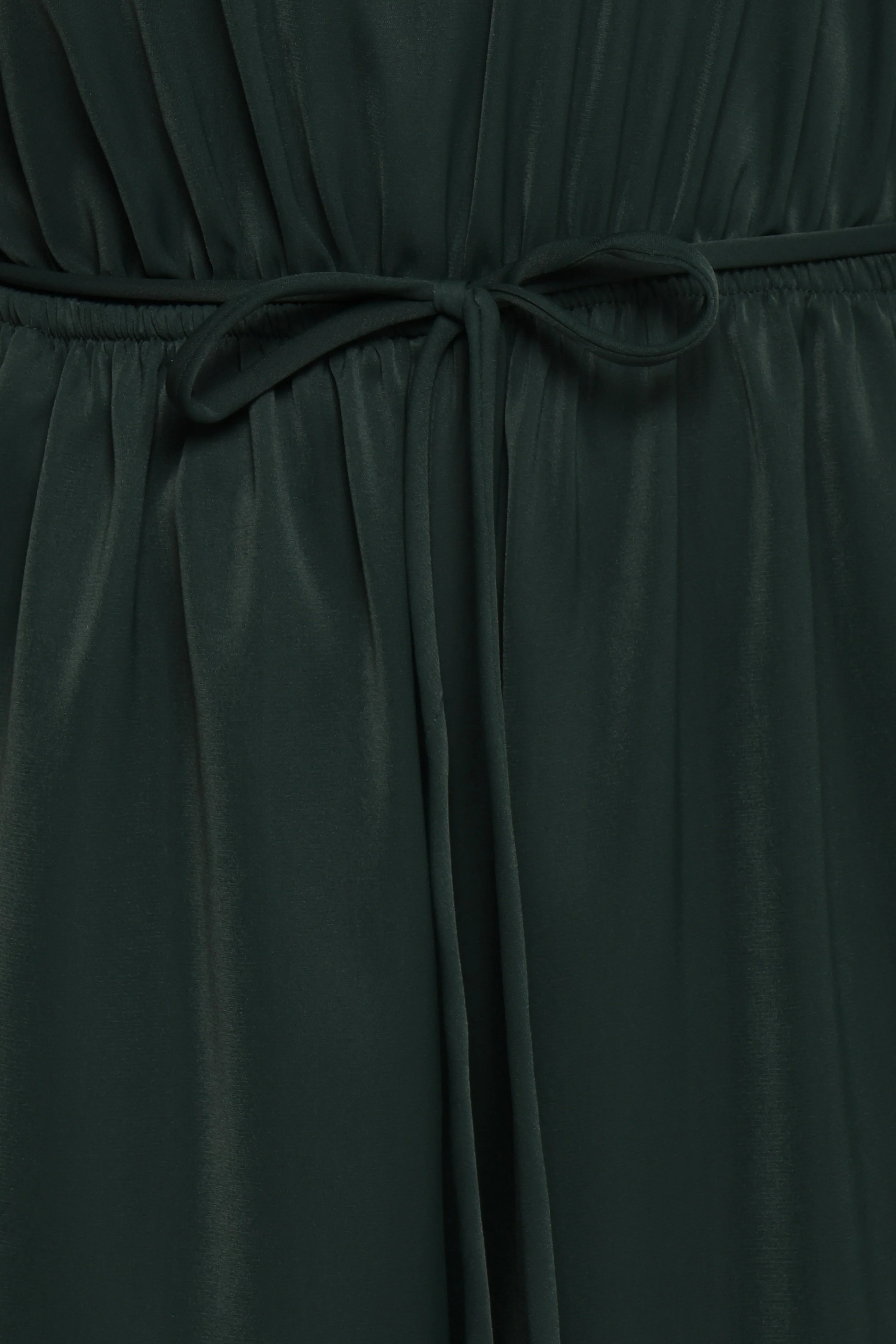 Hedda One Shoulder Jumpsuit Emerald