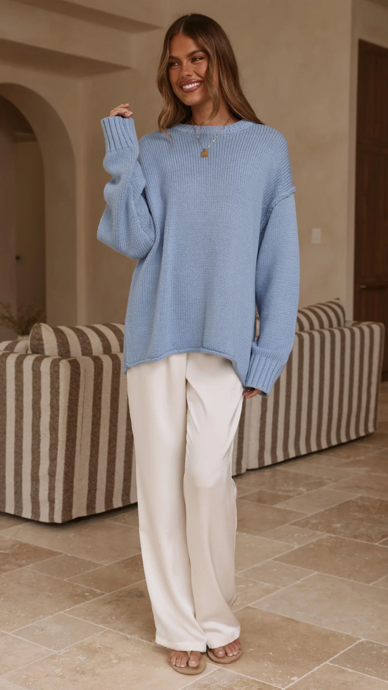 Hayden Knit Jumper Blue