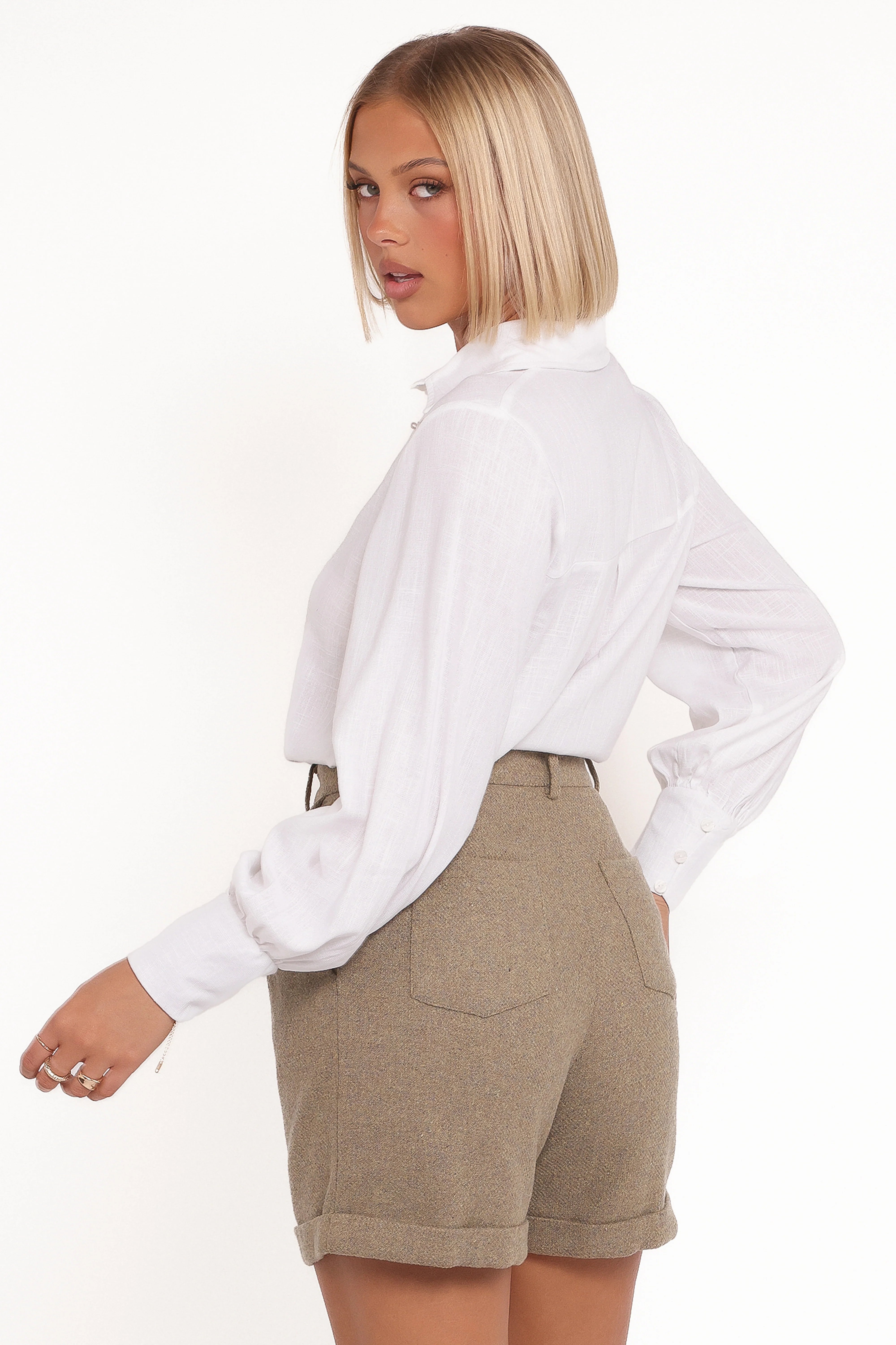 Briggs Long Sleeve Shirt White