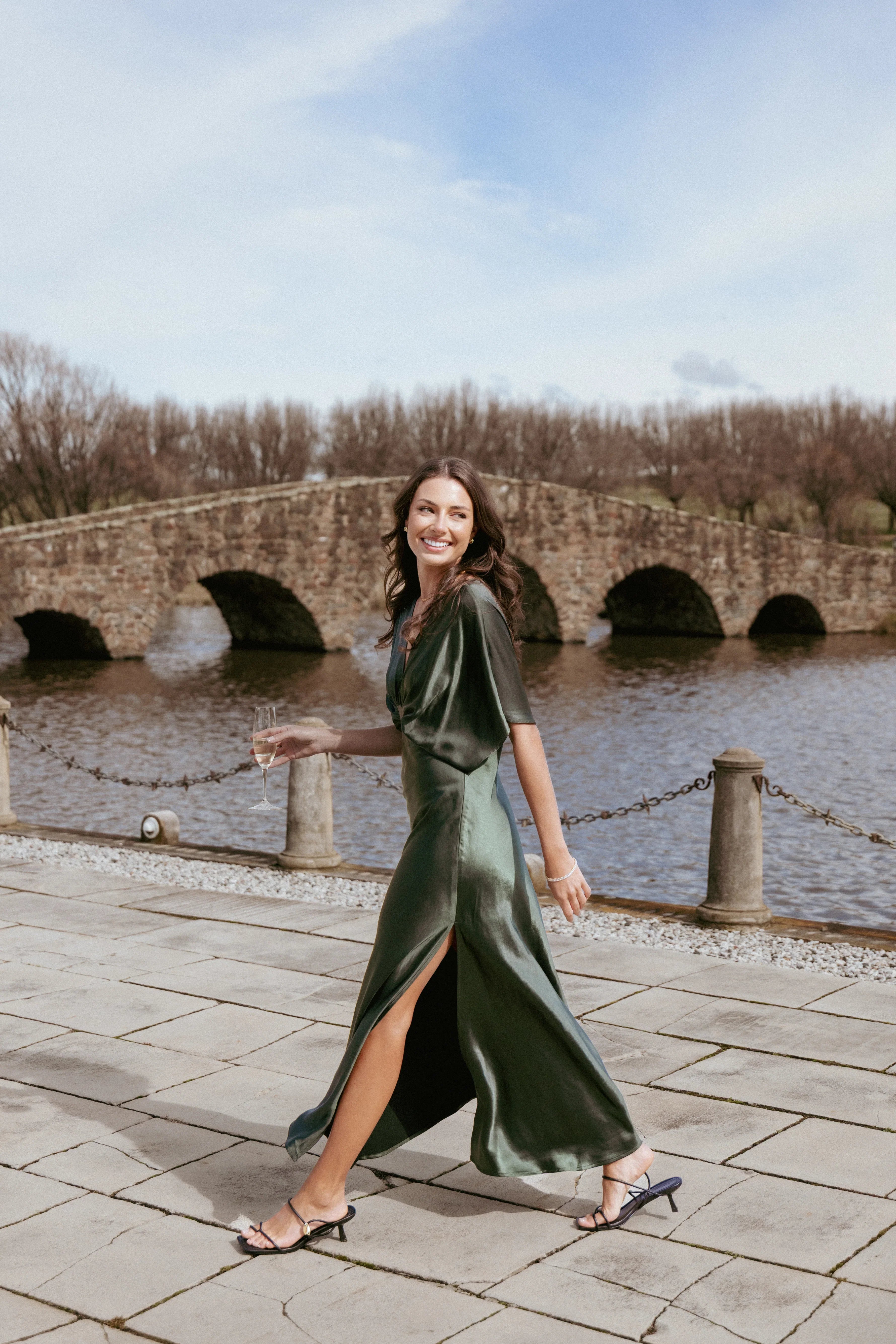 Ricki Maxi Dress Olive Green