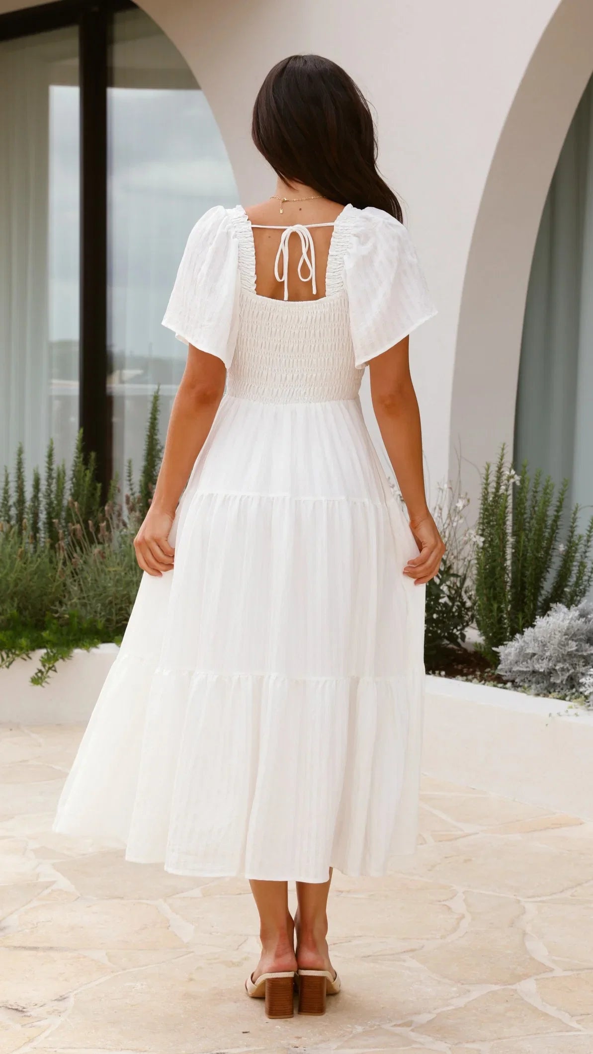 Lainey Midi Dress White