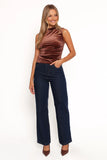 Nissa Velvet Top Bronze