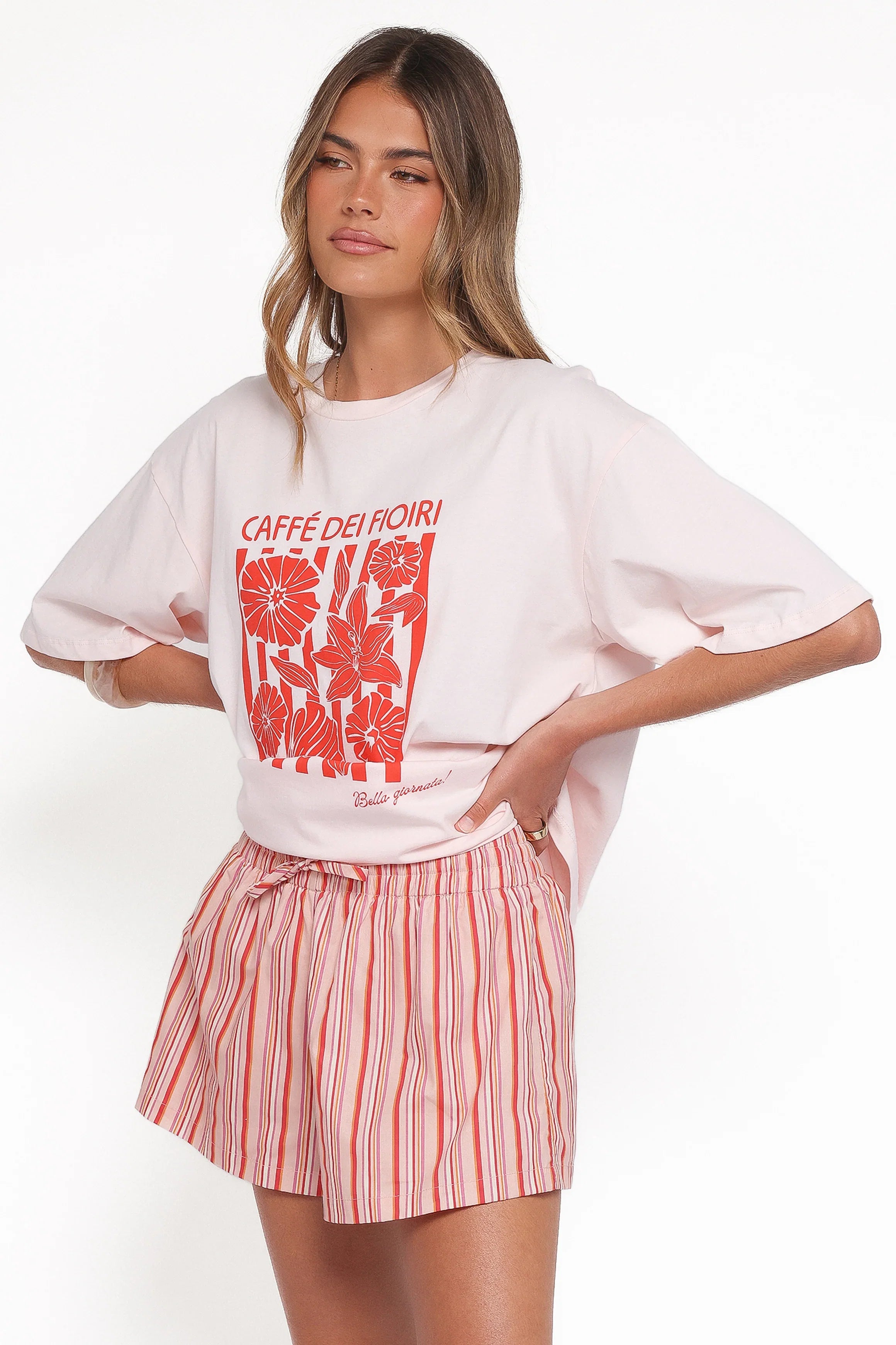 Caffe Dei Fiori Tee Pink