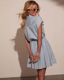 Dreamer Days Striped Mini Shirt Dress