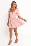 Siena Mini Dress Pink Check