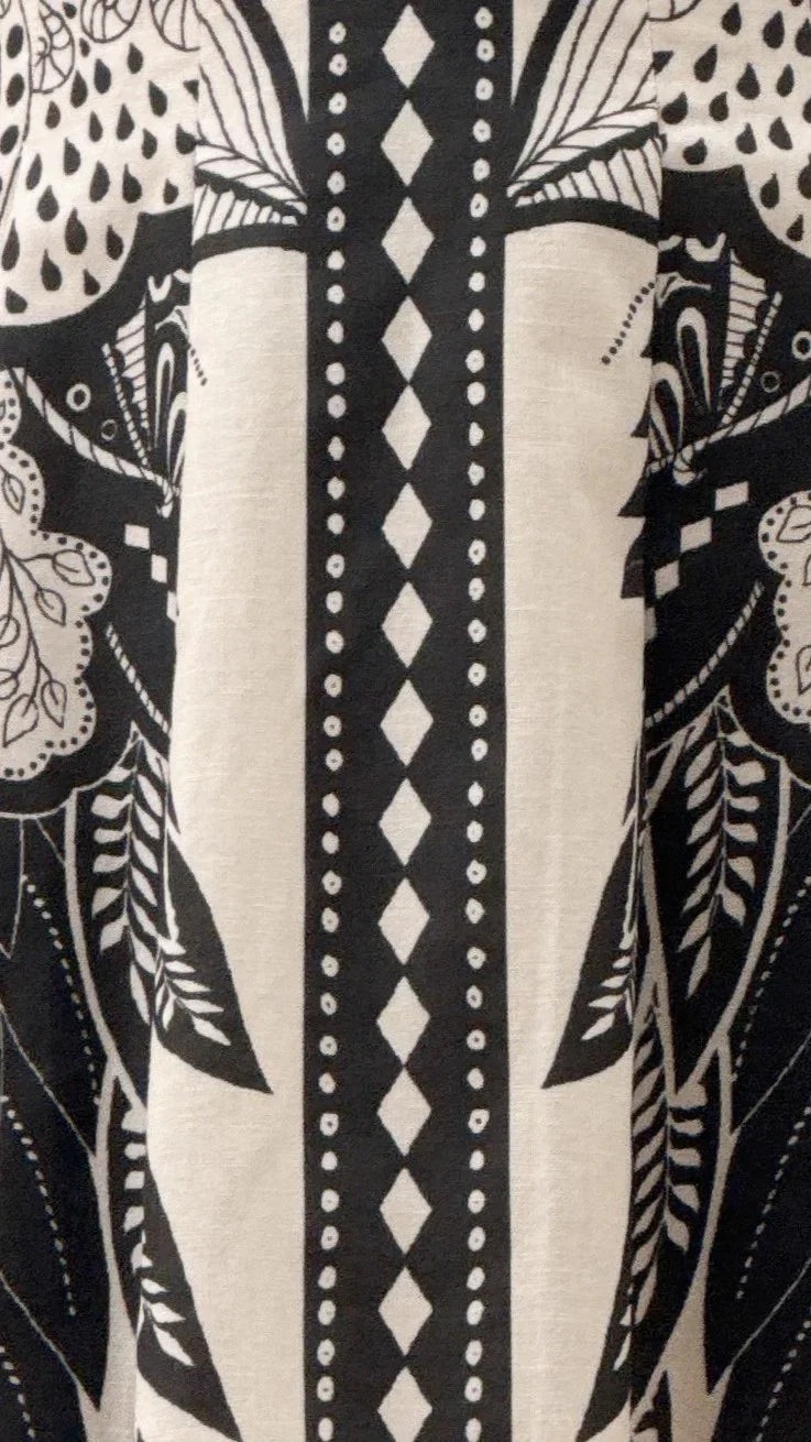 Melody Mini Dress Black White