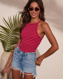 Solar Surge Striped Tank Top