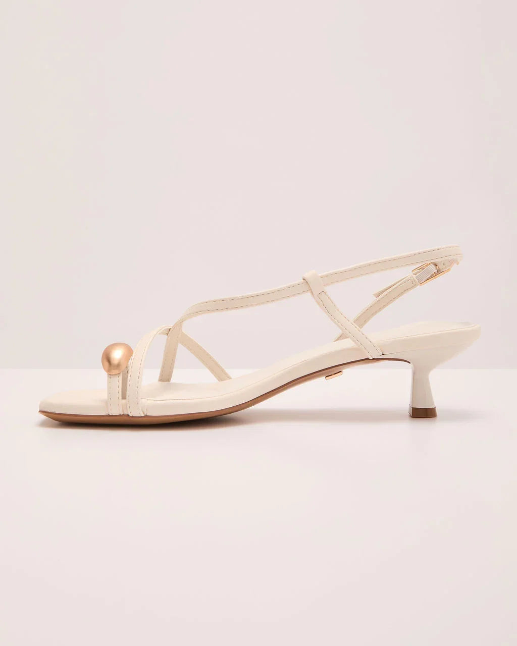 Solira Slingback Toe Ring Kitten Heels
