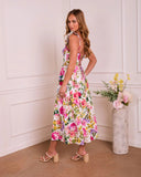 Delicate Darling Floral Midi Dress