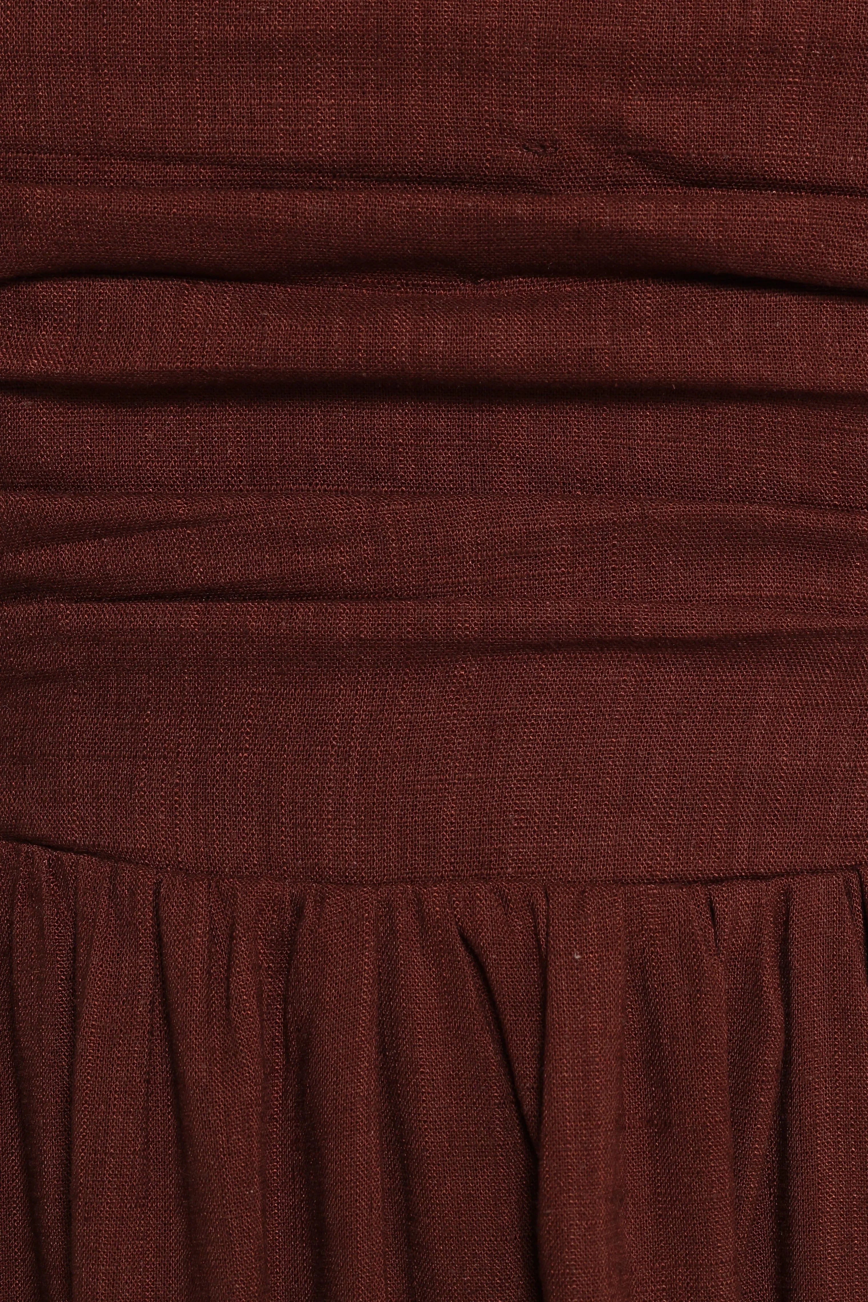 Kayt Strapless Dress Chocolate Brown