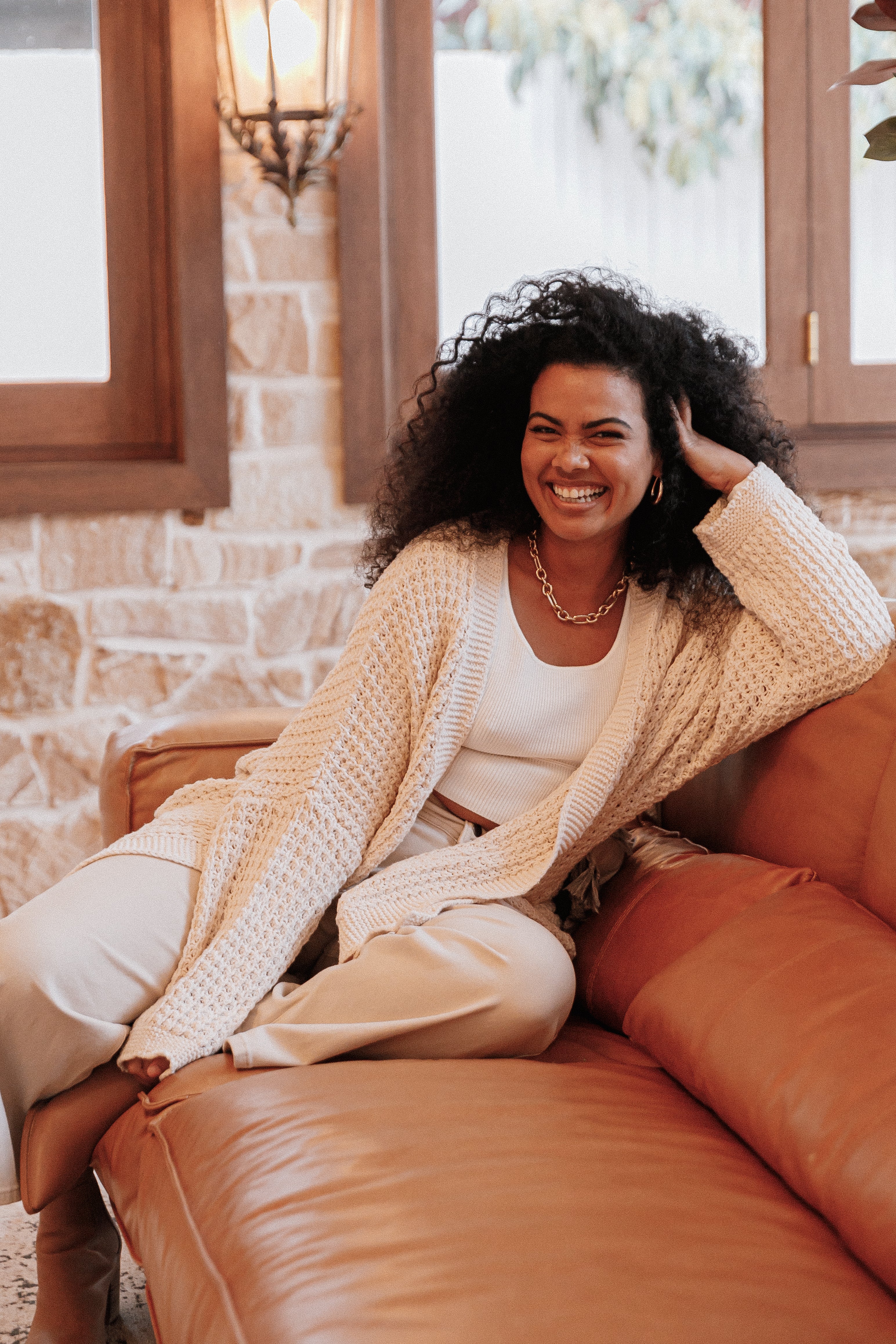 Leyonie Cardigan Cream