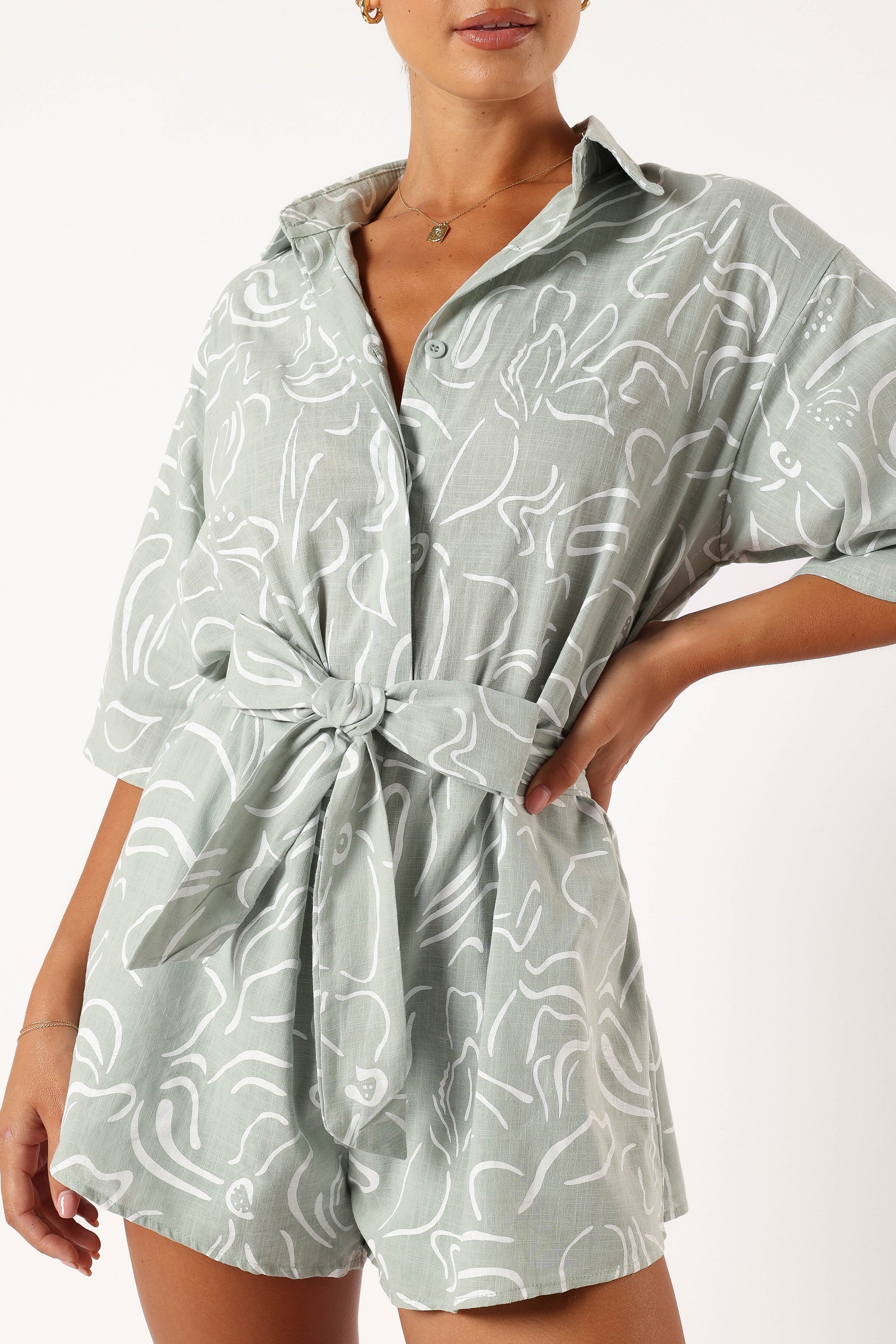 Kellie Romper Sage