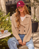 Clay Ridge Knit Cropped Trench