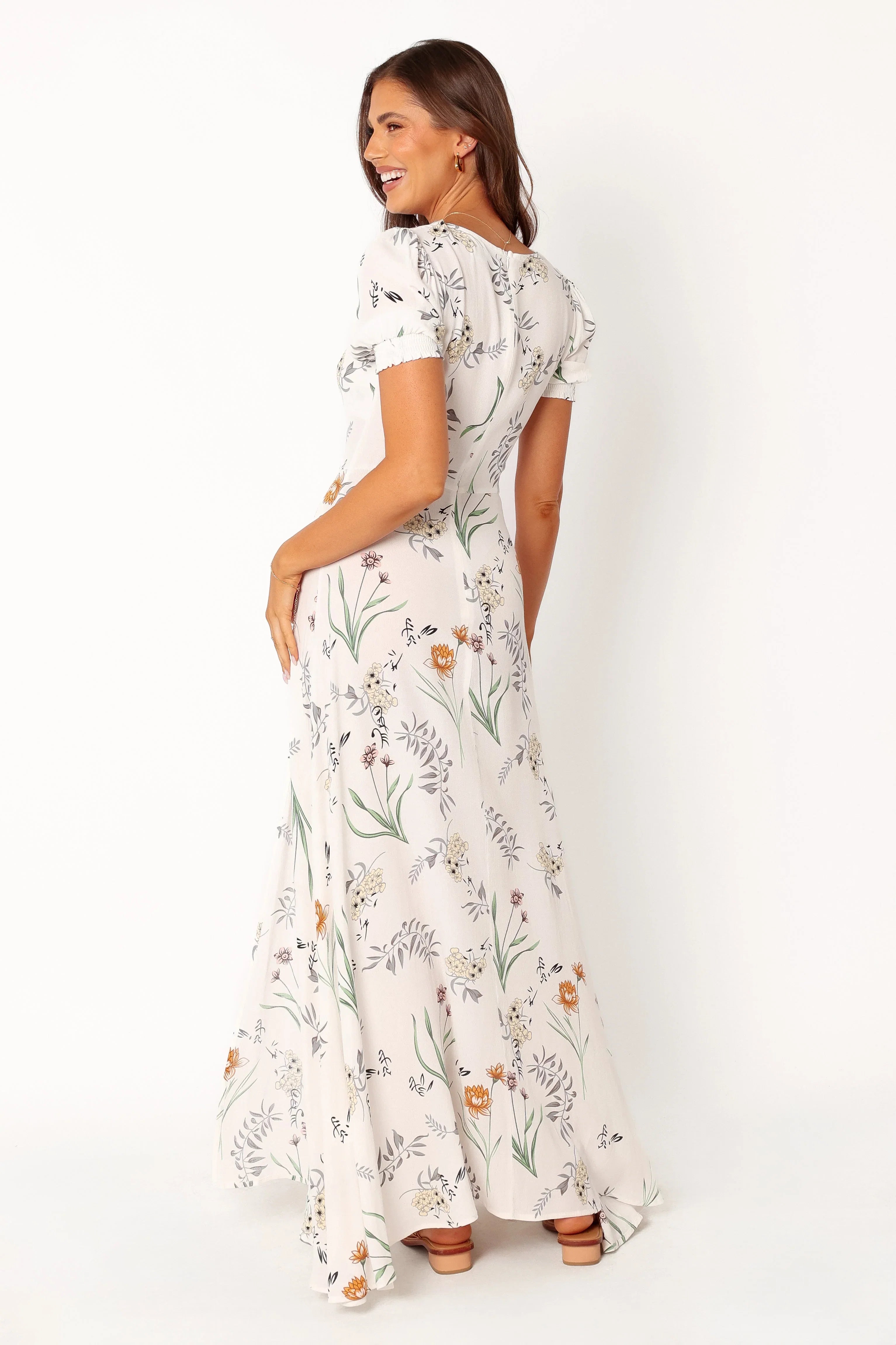 Franklin Maxi Dress White Floral