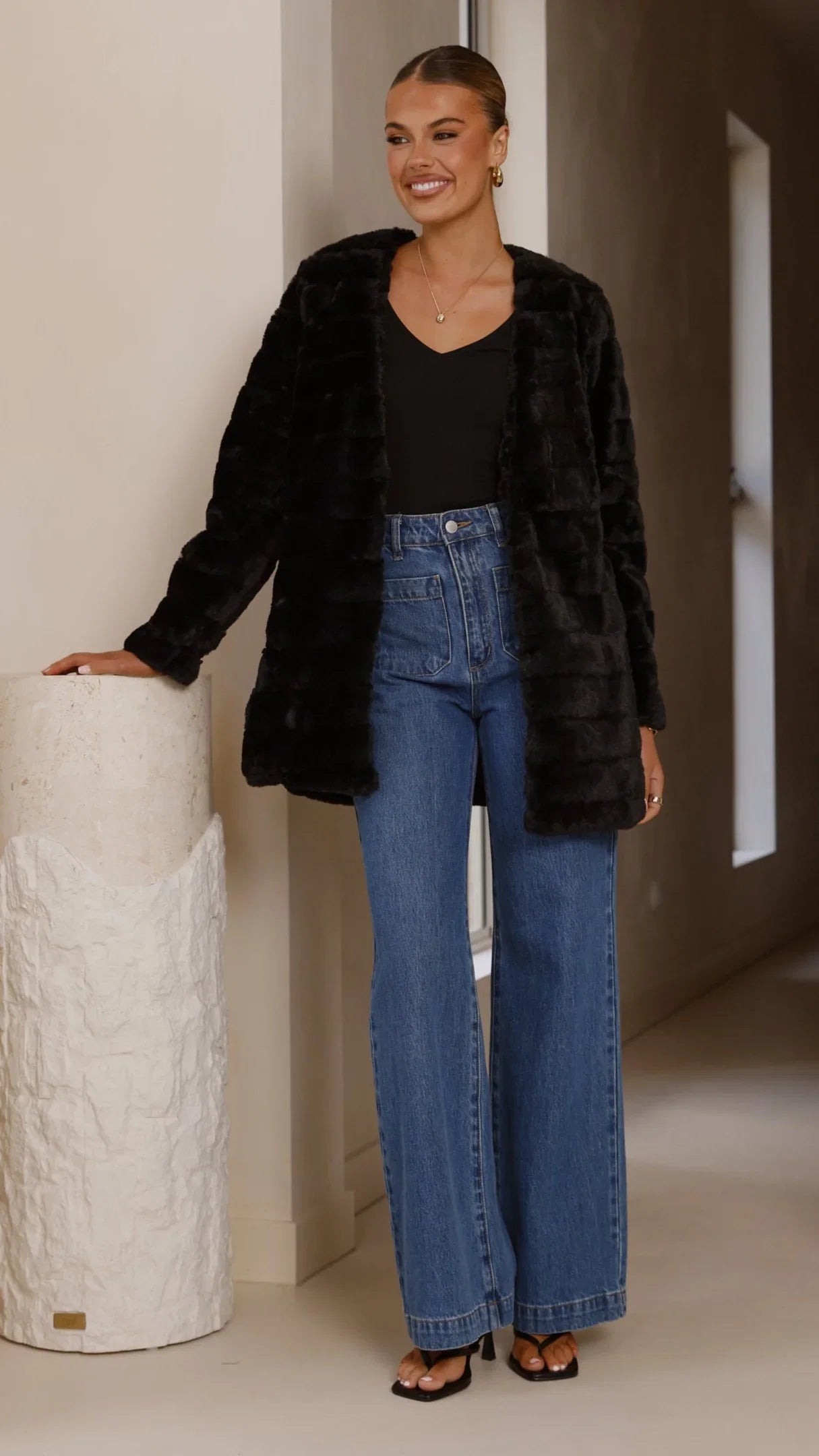 Tully Longline Jacket Black