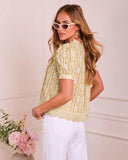 Sweetness Blooms Floral Cotton Eyelet Top