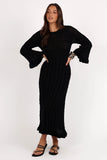 Colter Long Sleeve Maxi Dress Black