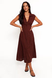 Cami Midi Dress Chocolate Brown