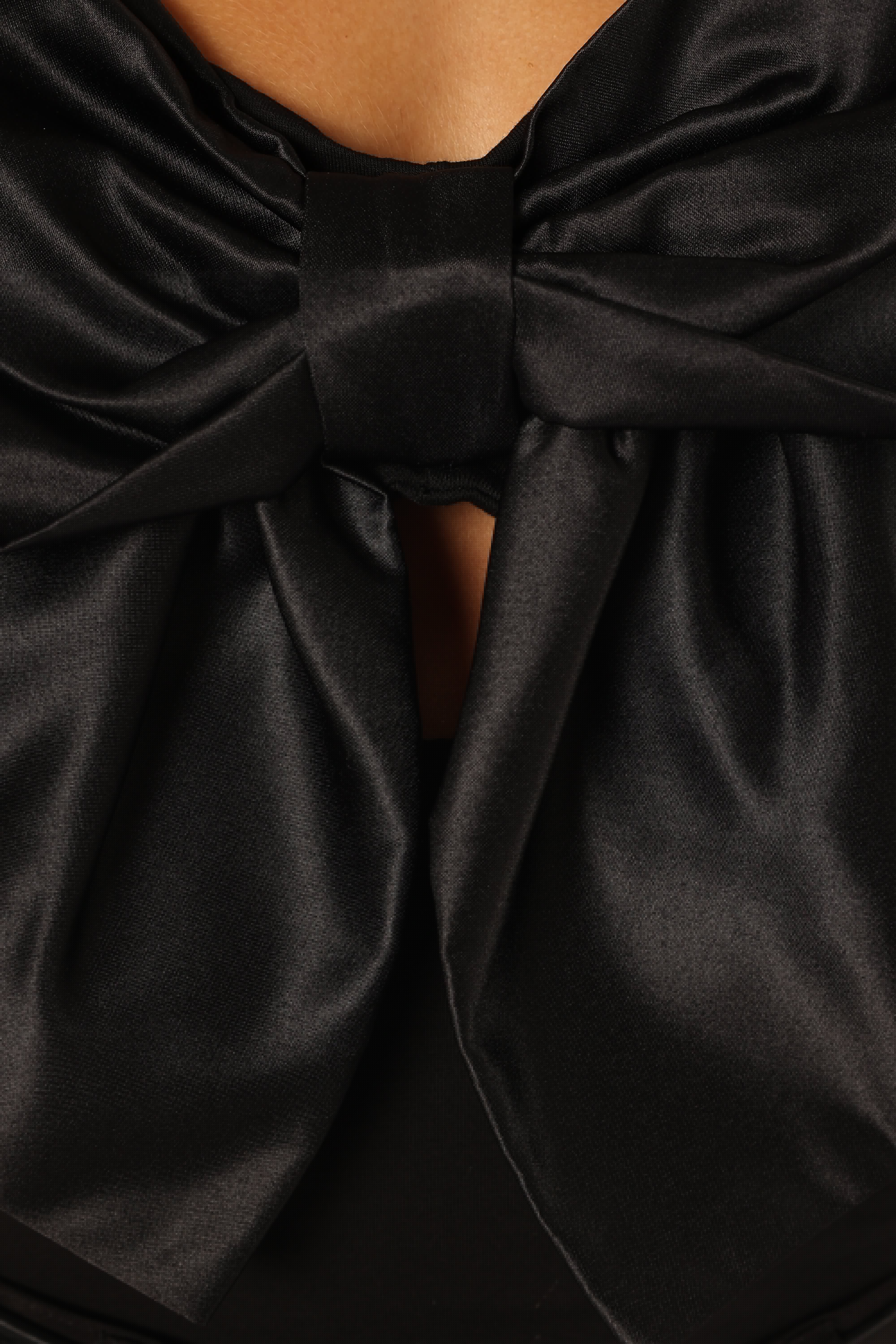 Lennox Bow Bodysuit Black