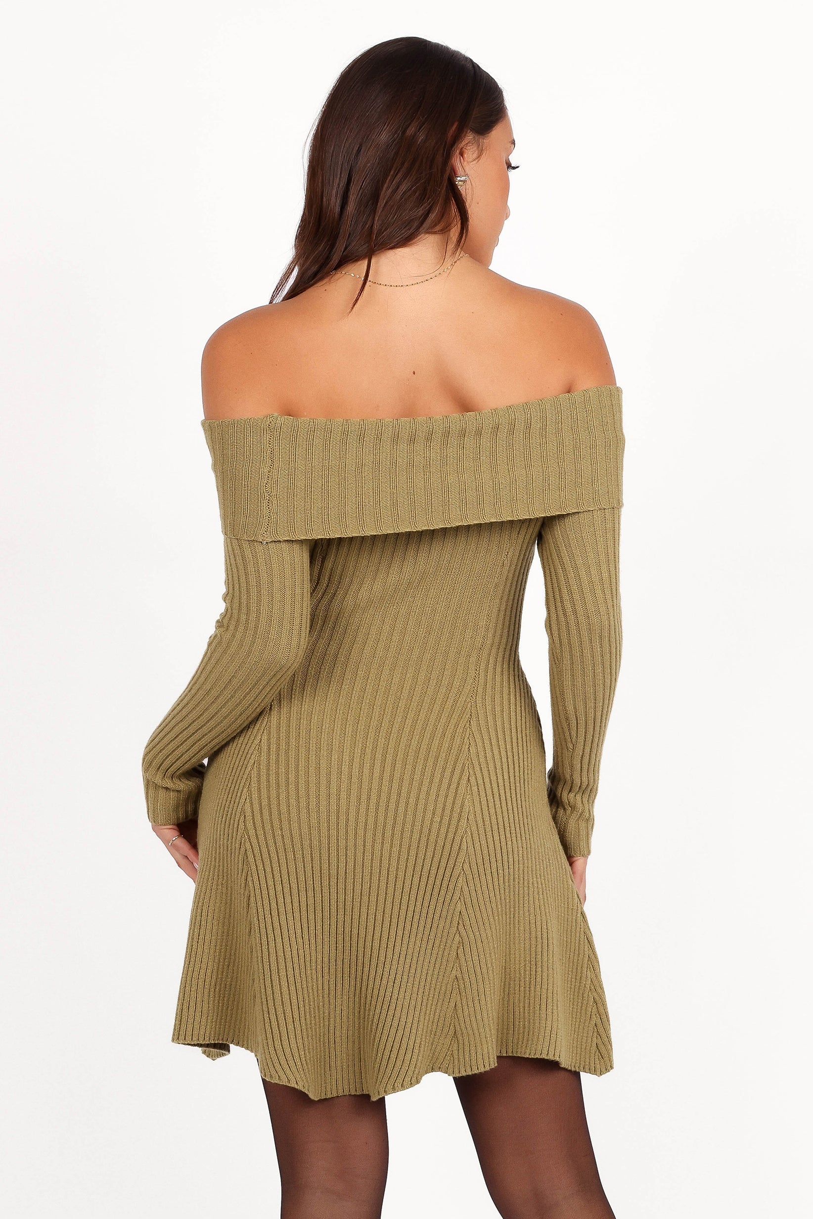 Francisco Long Sleeve Mini Dress Olive