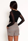 Atherton Short Taupe Multi