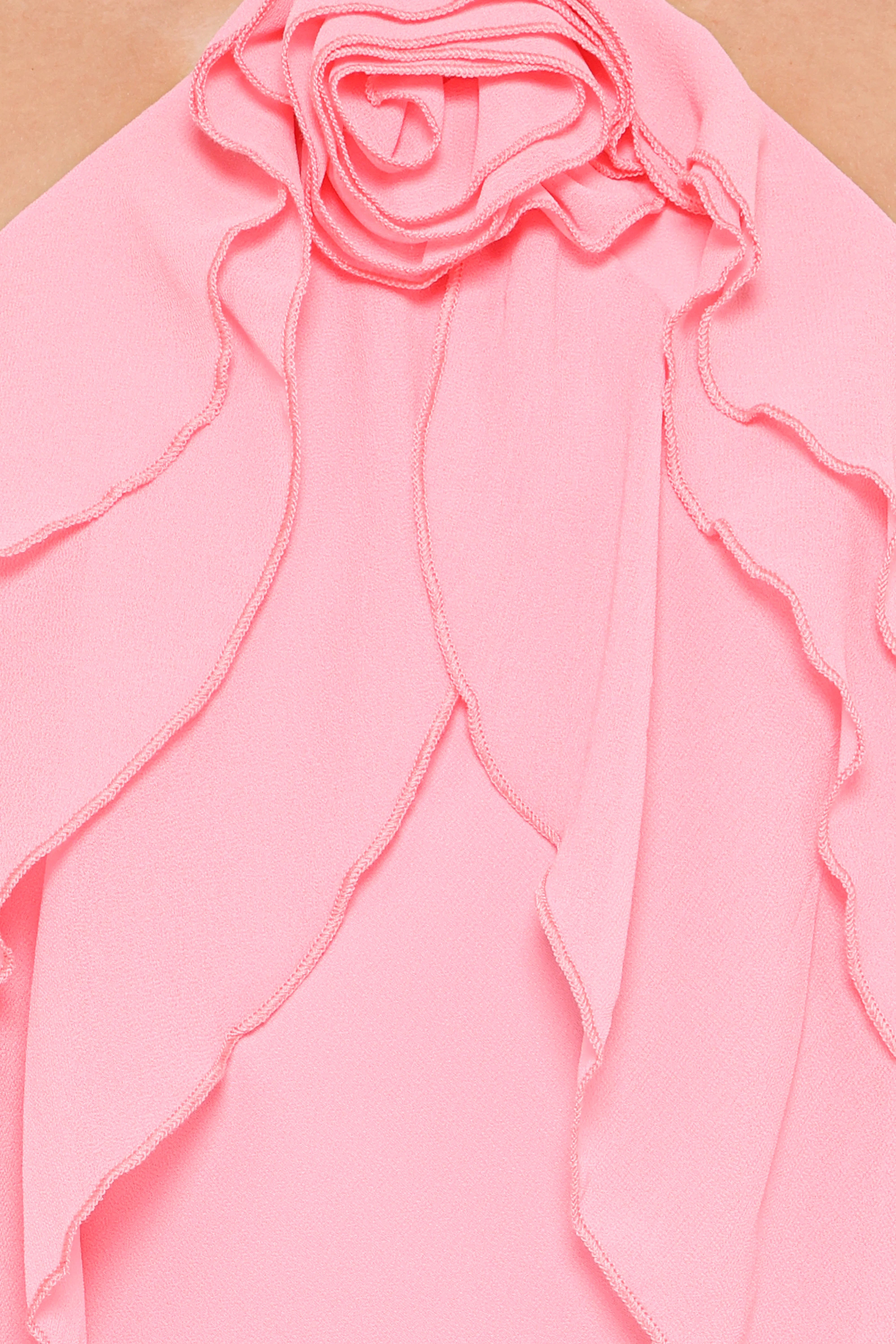 Zorina Halterneck Maxi Dress Coral