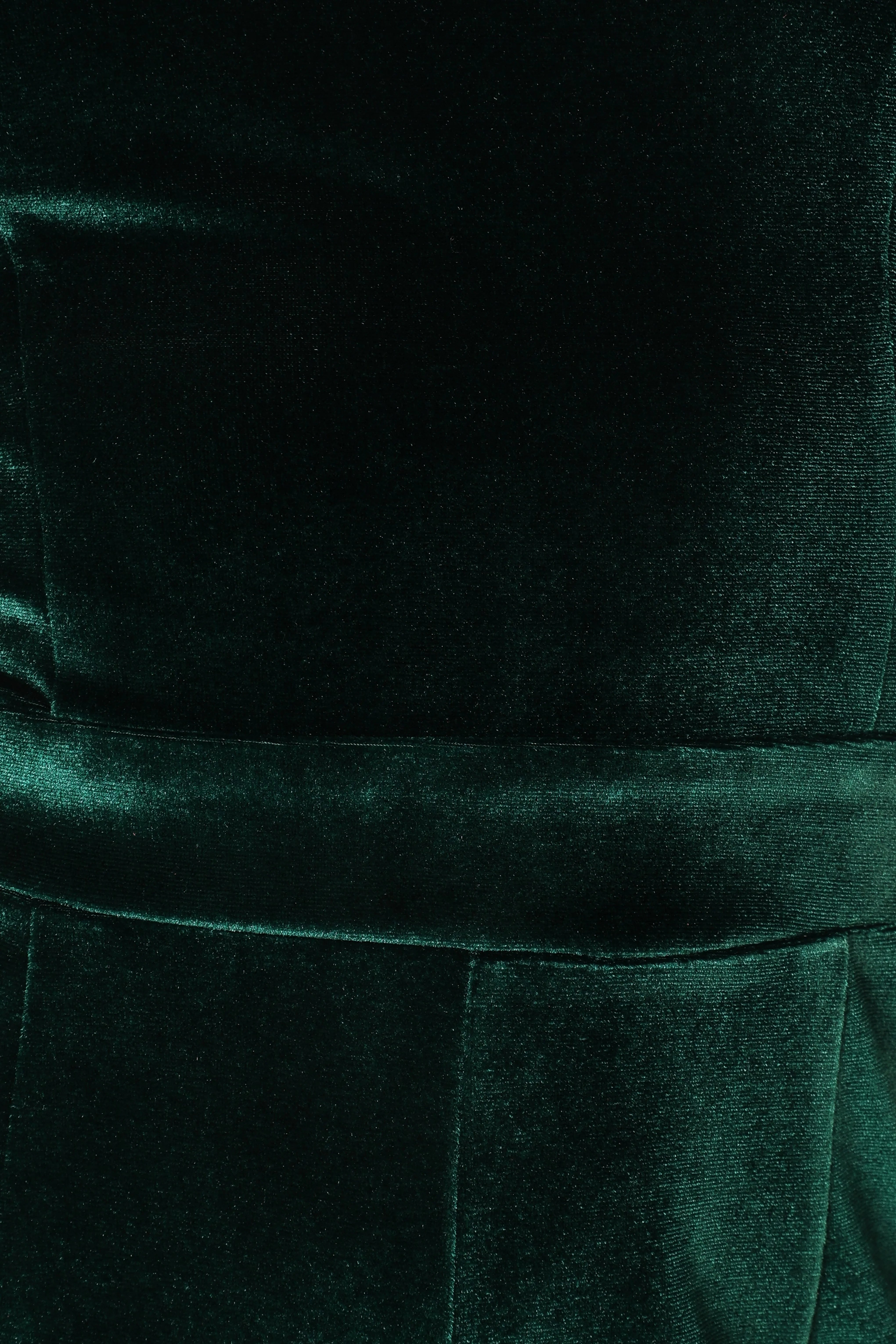 Aria Velvet Jumpsuit Emerald