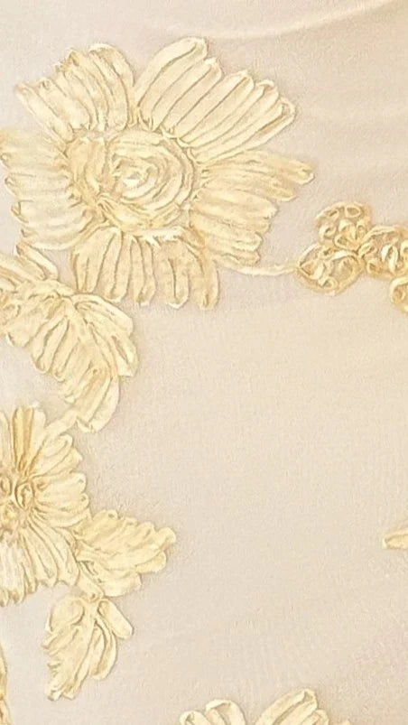 Veya Strapless Maxi Dress Yellow