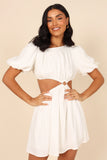 Joanna Cut Out Mini Dress White