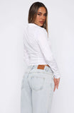 Office Siren Long Sleeve Shirt White