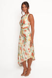Kleo One Shoulder Maxi Dress Yellow Floral
