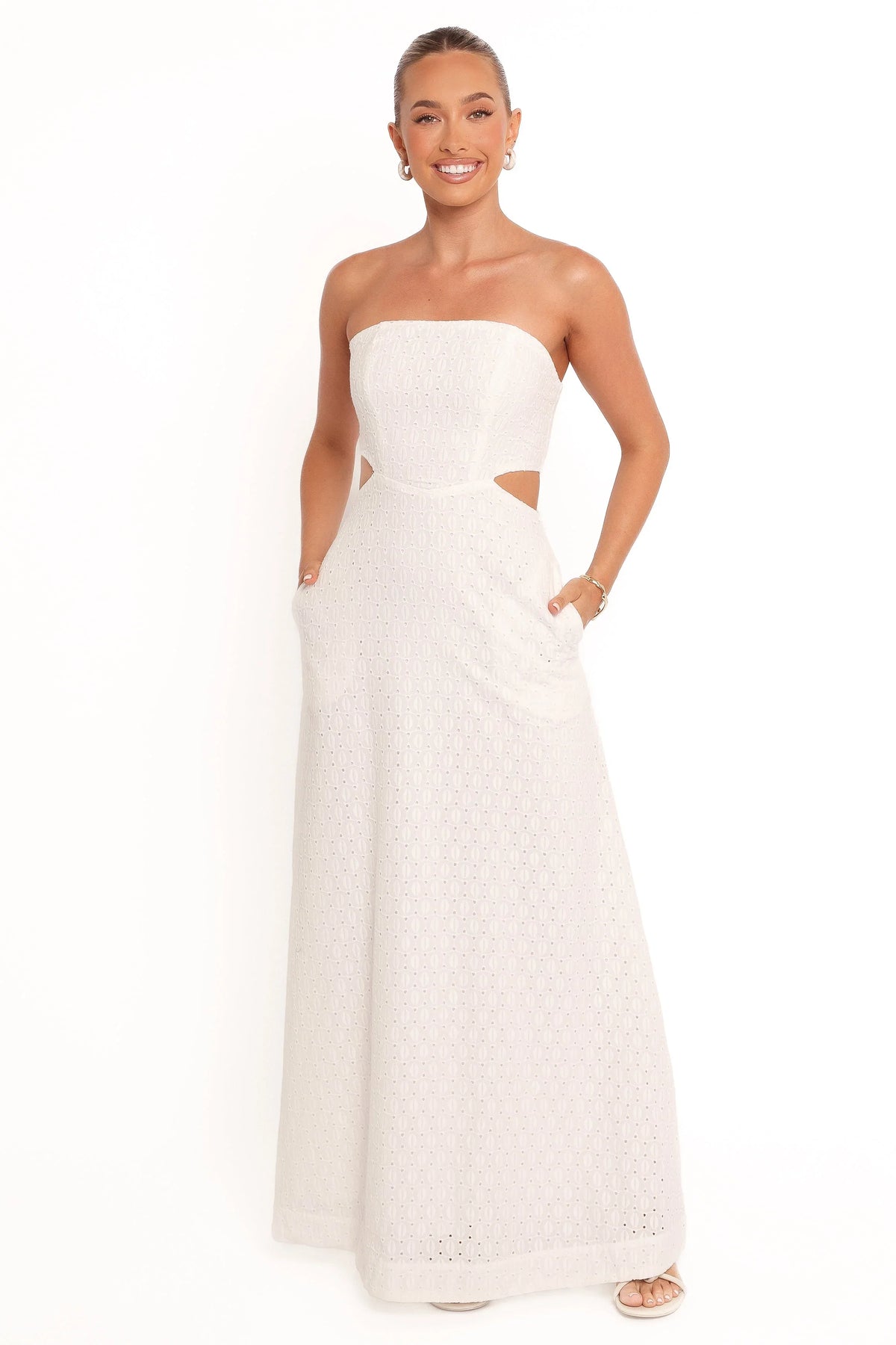 Laura Midi Dress White