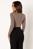 Jupiter Long Sleeve Knit Top Mocha