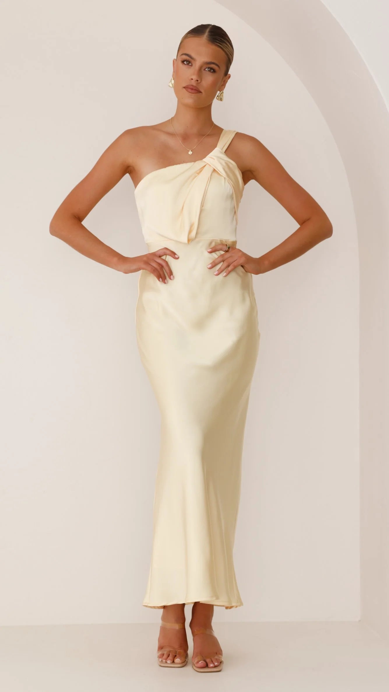 Greta Maxi Dress Lemon