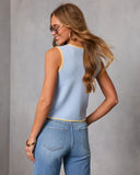 Sornel Contrast Trim Vest