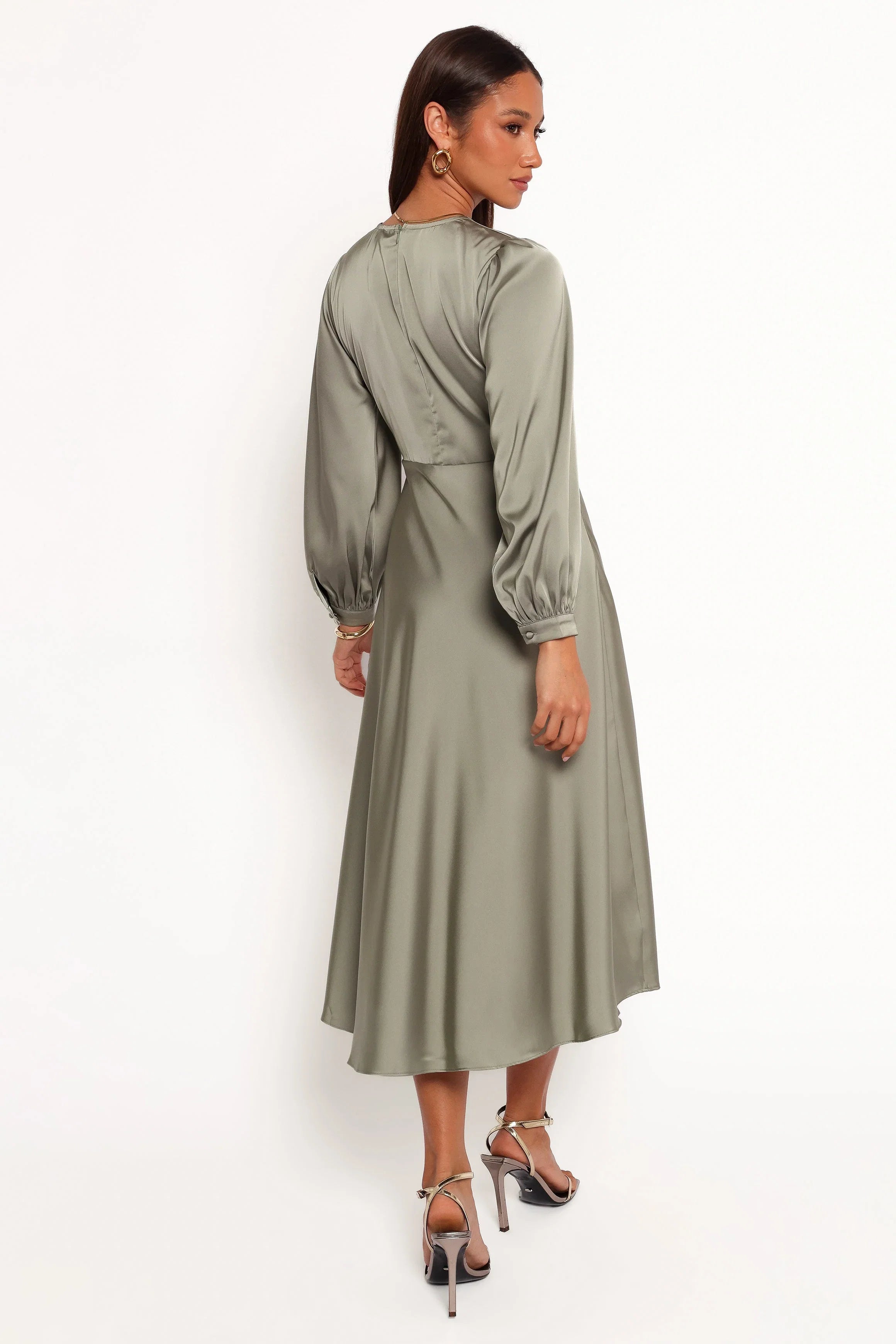 Windsor Long Sleeve Maxi Dress Olive