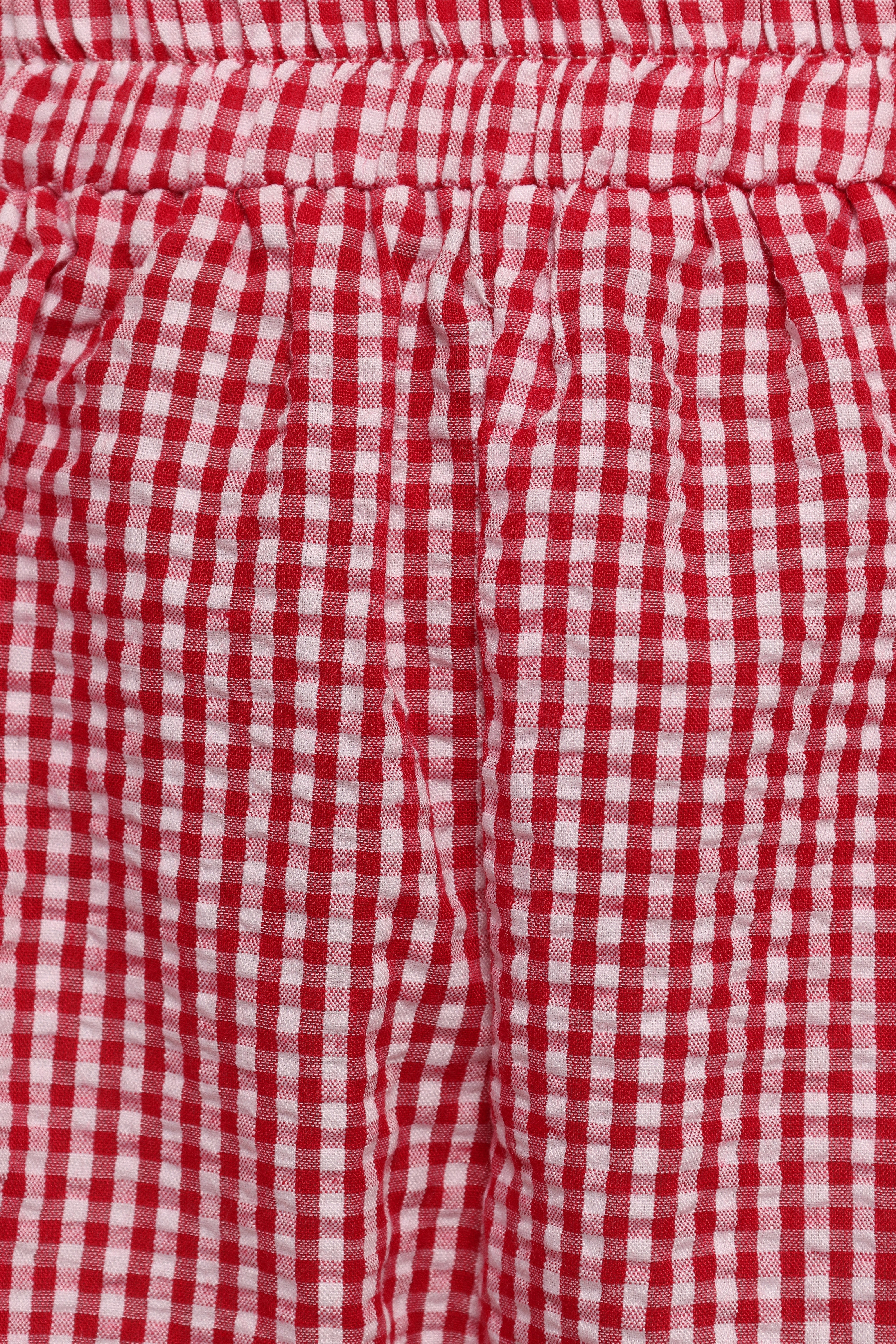 Libby Shorts Red Gingham