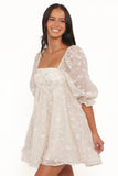 Lillan Mini Dress Ivory Sequin