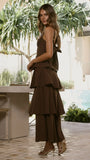 Odilia Maxi Dress Chocolate