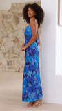 Miya Maxi Dress Blue Floral